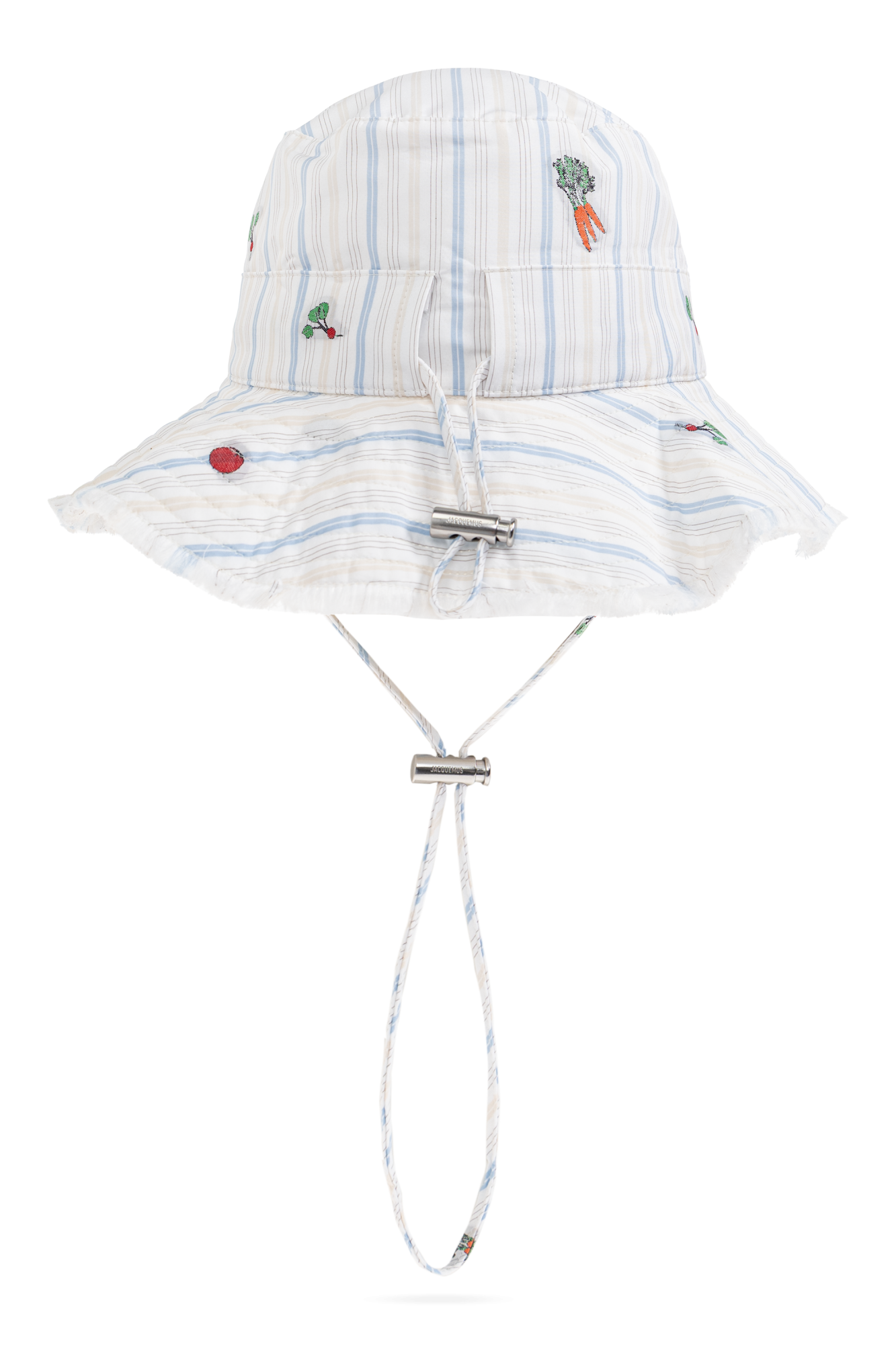 Branco Chapéu com padrão às riscas Jacquemus - Vitkac Brazil